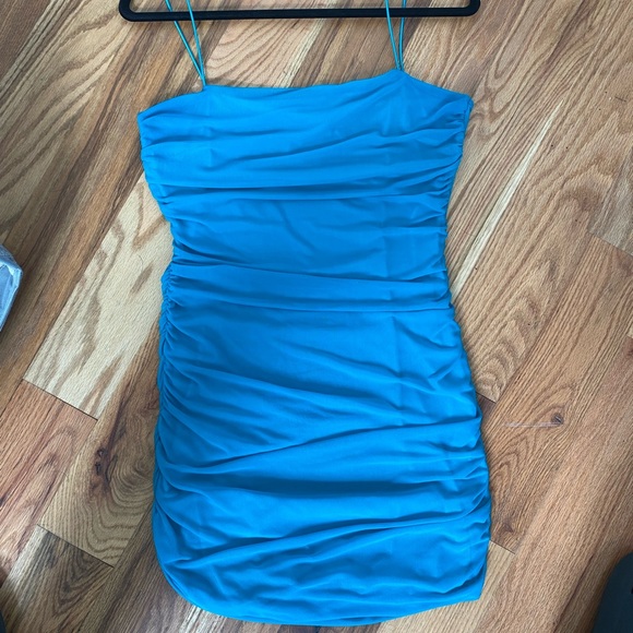 Princess Polly Teal Mini Dress - Picture 4 of 6